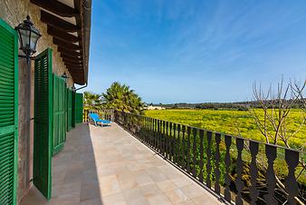 Finca El Palmeral: Terrasse im Obergeschoss