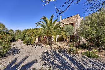 Finca Es Coscois: Terrasse vor Schlafzimmer 2