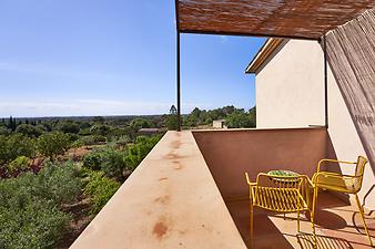 Finca Can Mayol: Terrasse im Obergeschoss