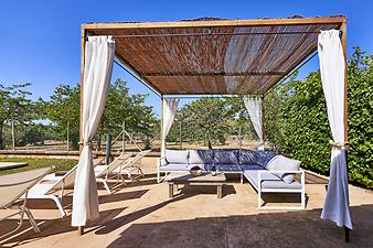 Finca Son Fam Nou: Poolterrasse